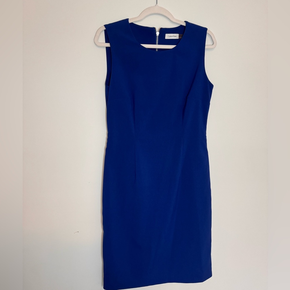 Calvin Klein Blue Midi Dress